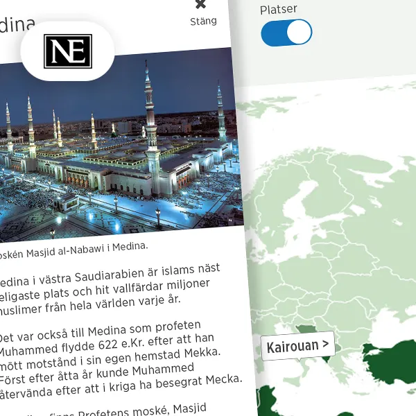 Nationalencyklopedin project interface