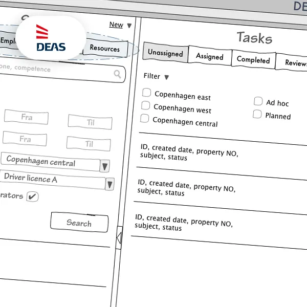 DEAS project interface